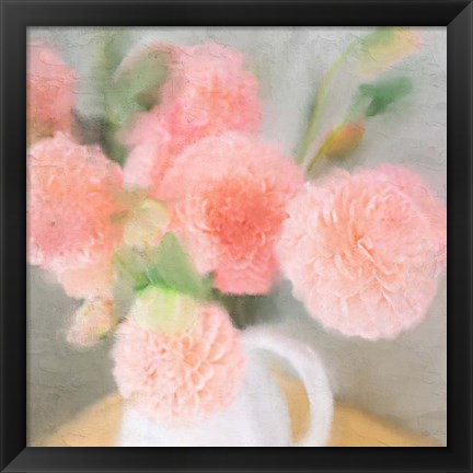 Framed Pink Carnations Print