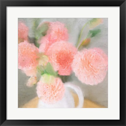Framed Pink Carnations Print