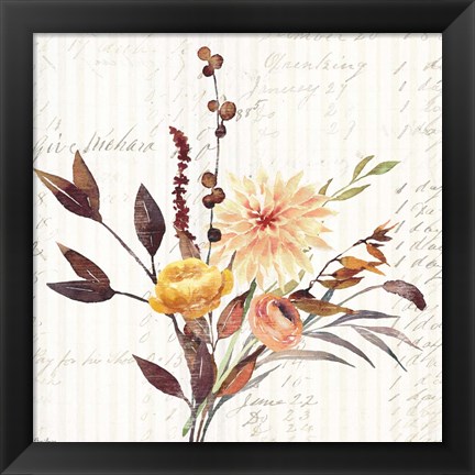 Framed Wild Floral 1 Fall Print