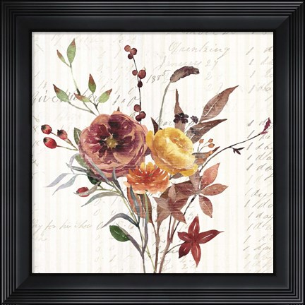 Framed Wild Floral 2 Fall Print