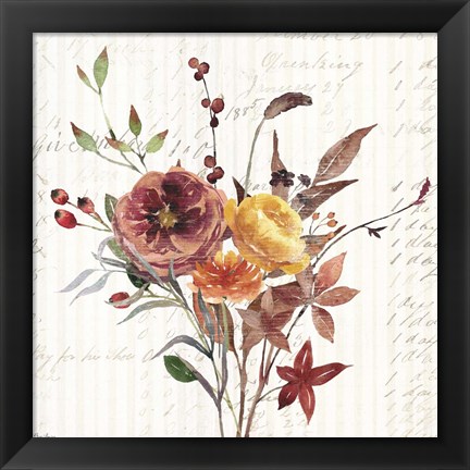 Framed Wild Floral 2 Fall Print