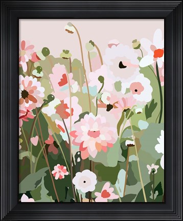 Framed Floral Field Print