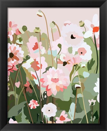 Framed Floral Field Print