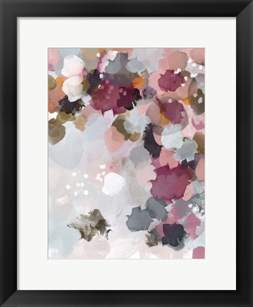 Framed Fall Leaves Watercolor Abstract Print