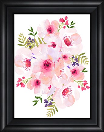 Framed Floral Bouquet Print