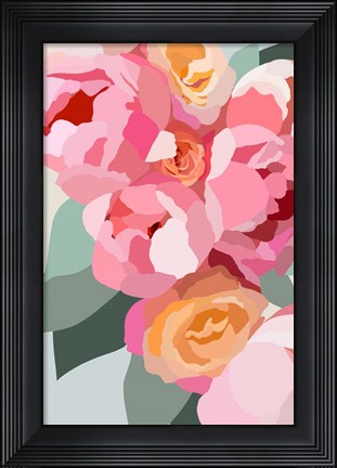 Framed Large Peonies Print