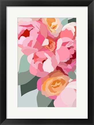 Framed Large Peonies Print