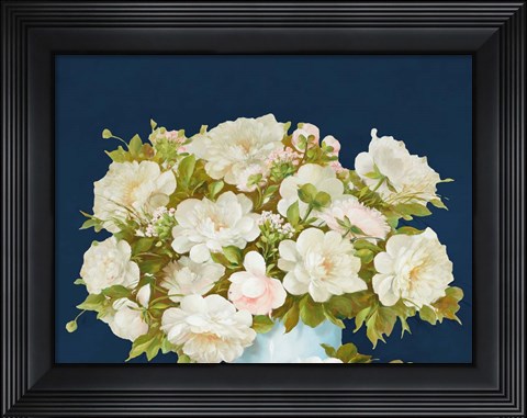 Framed Medley in Soft Navy Print