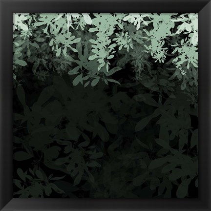 Framed Dark Tropical II Print