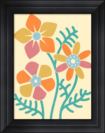 Framed Split Blooms Print