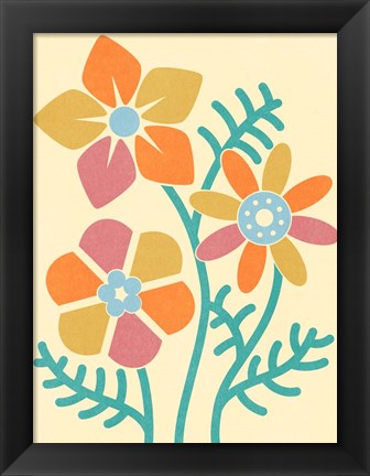 Framed Split Blooms Print