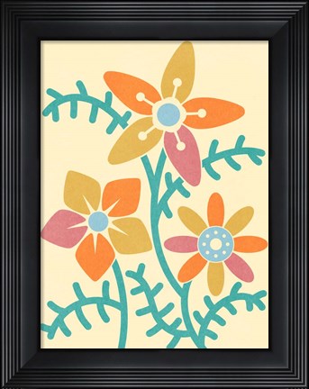 Framed Split Blooms 2 Print
