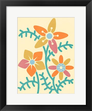 Framed Split Blooms 2 Print