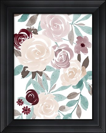 Framed Floral Fall 1 Print