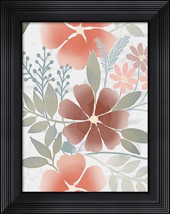 Framed Fall Blossoms 1 Print