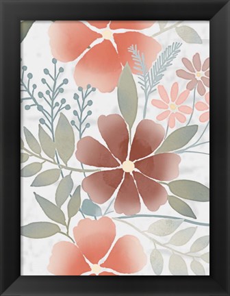 Framed Fall Blossoms 1 Print