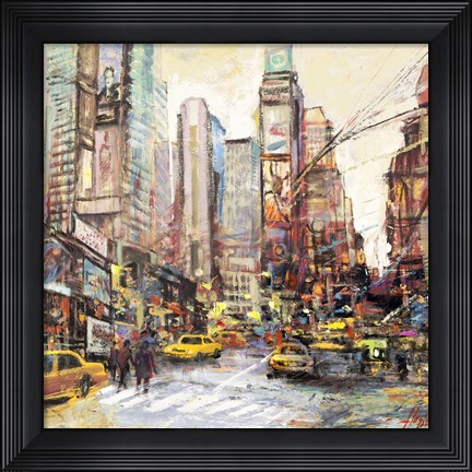 Framed Mattino su Manhattan (detail) Print