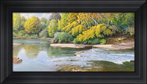 Framed Torrente nei Boschi Print