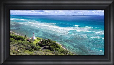 Framed Lighthouse in Galle, Sri Lanka Print