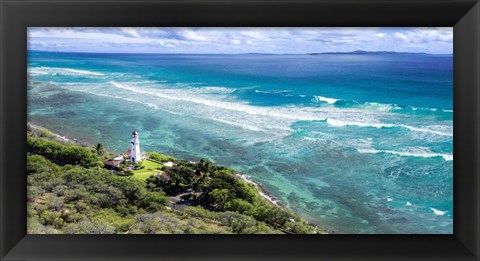 Framed Lighthouse in Galle, Sri Lanka Print