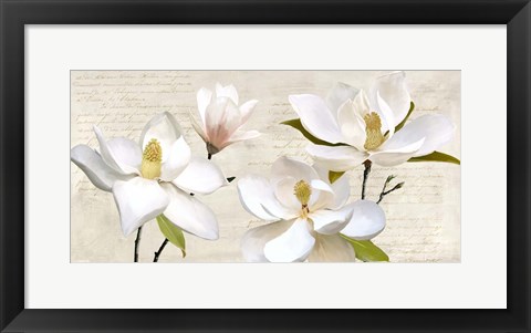 Framed Ivory Magnolia Print