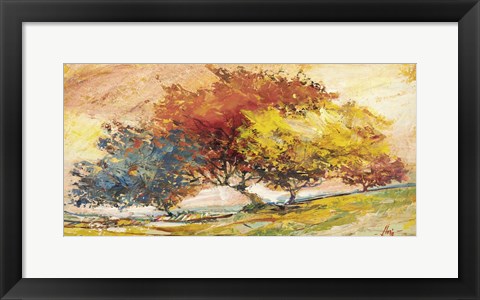 Framed Alberi nel sole Print