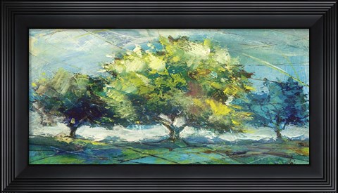 Framed Alberi di zaffiro Print