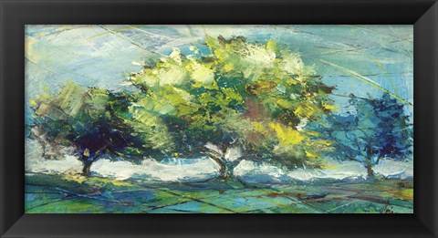 Framed Alberi di zaffiro Print