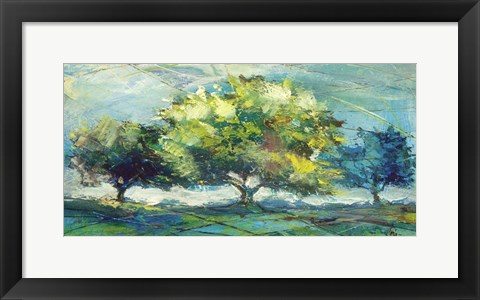 Framed Alberi di zaffiro Print