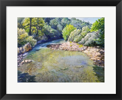 Framed Ansa nel torrente Print