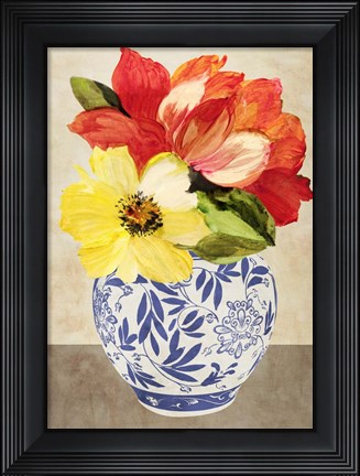 Framed Vaso italiano I Print