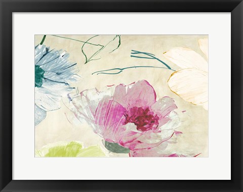 Framed Colorful Composition I Print