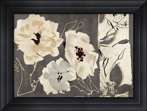 Framed Earth Flowers I Print