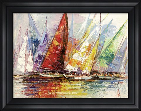 Framed Caleidoscopio di Vele Print