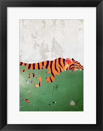 Framed Plaster Tiger Print