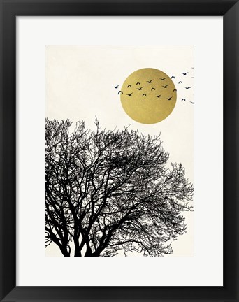 Framed Migrant Birds I Print