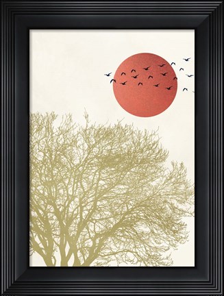 Framed Migrant Birds II Print