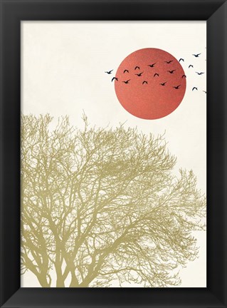 Framed Migrant Birds II Print