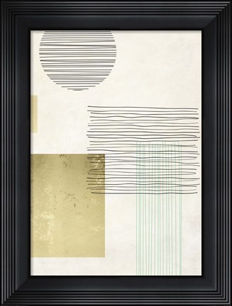 Framed Lines and Shapes III Print