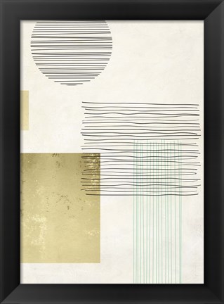 Framed Lines and Shapes III Print