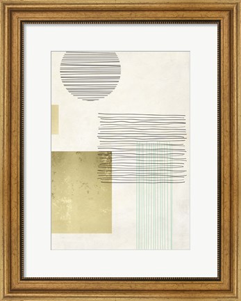 Framed Lines and Shapes III Print