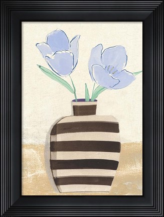 Framed Vase with Tulips II Print