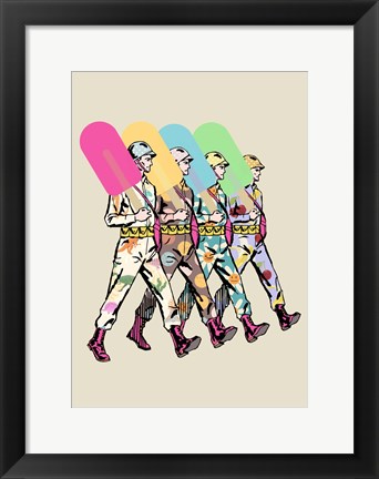 Framed No War Army Print