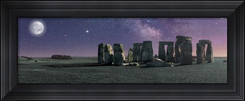 Framed Stonehenge Moon Print