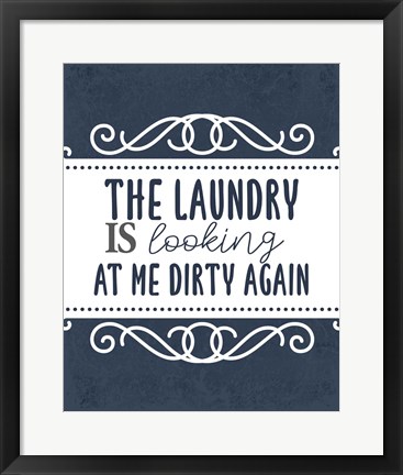 Framed Laundry Today 3 Print