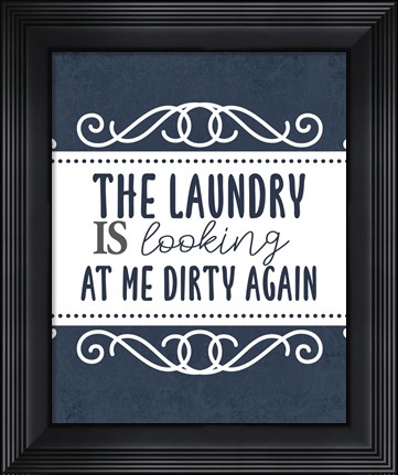 Framed Laundry Today 3 Print