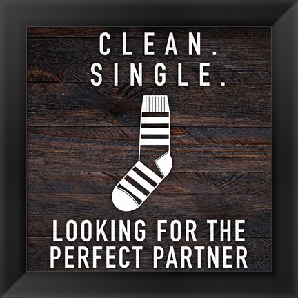 Framed Clean Single Print