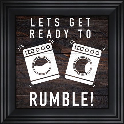Framed Lets Rumble Print