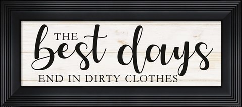 Framed Laundry Words 3 Print