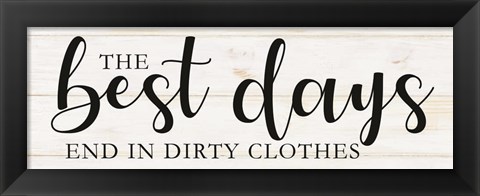 Framed Laundry Words 3 Print